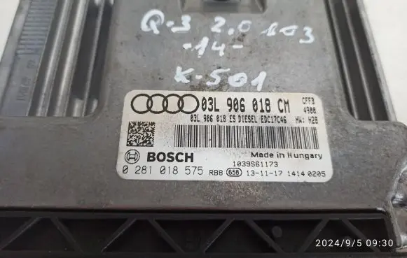 Audi Q3 8U Engine control unit/module 0281018575 03L906018CM
