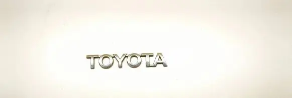 Toyota Yaris Rear loading door model letters 