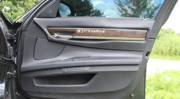 Front door card panel trim