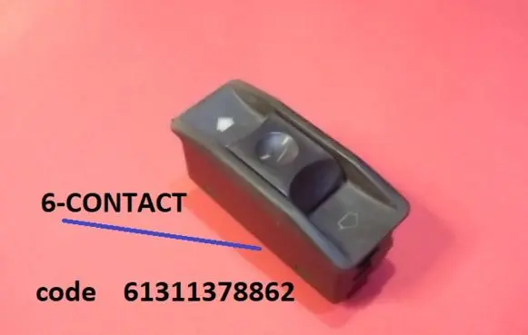 BMW 5 E34 Sunroof switch 61311378862