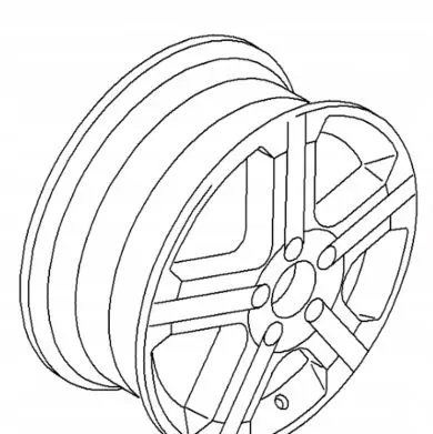 Audi A1 R17 alloy rim 