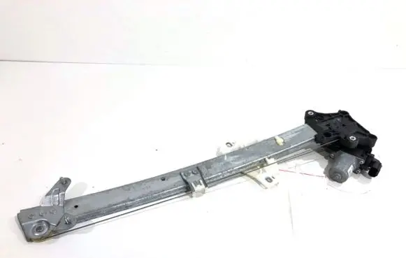 Rear door window regulator with motor