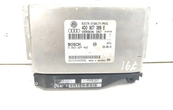 Audi A8 S8 D2 4D ESP (stability system) control unit 4D0907389E 0265109460