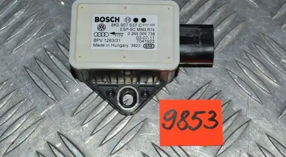 Audi A4 S4 B8 8K ESP acceleration yaw rate sensor 8K0907637C