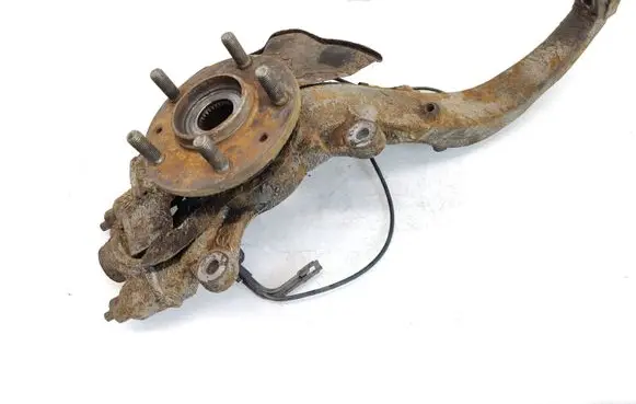 Front wheel hub spindle knuckle