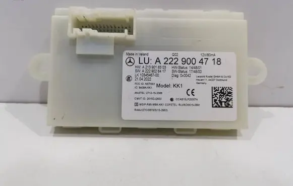 Mercedes-Benz S W222 Keyless (KESSY) go control unit/module A2229003420