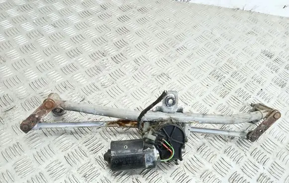 Front wiper linkage and motor