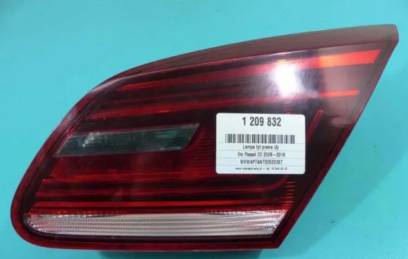 Volkswagen PASSAT CC Rear/tail lights 3C8945308R IMPRK1209832