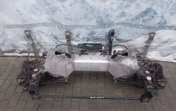 Peugeot 508 Rear axle beam with reductor ZAWIESZENIEBELKATY