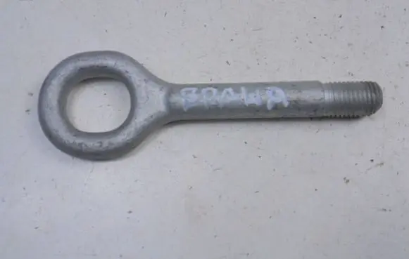 Towing hook eye