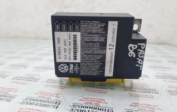 Volkswagen PASSAT B6 Airbag control unit/module 3C0909605C