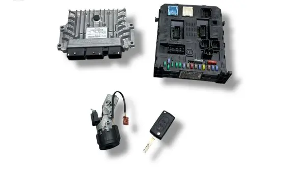 Peugeot 407 Engine ECU kit and lock set 9663548180 R0413C001E 9663611480