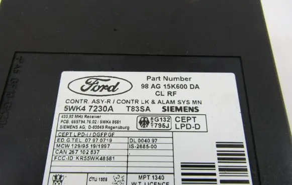 Ford Focus Other control units/modules 5WK47230A