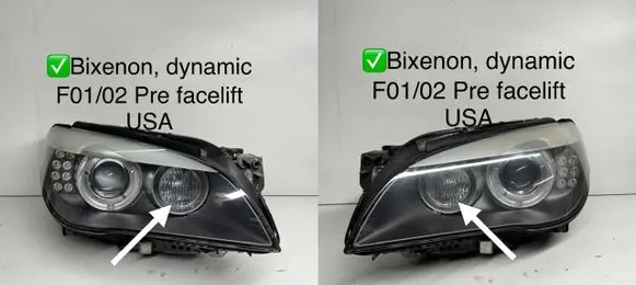 BMW 7 F01 F02 F03 F04 Headlight/headlamp 7182153 6558100000 00332449