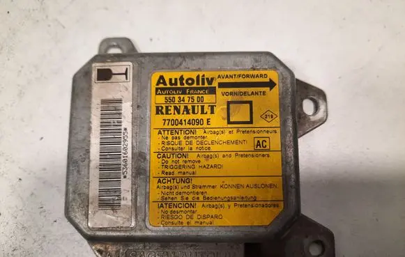 Renault Megane I Airbag control unit/module 550347500 7700414090E