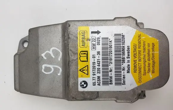 BMW 5 E60 E61 Airbag control unit/module 6577917201901 31917201901K