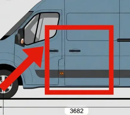 Renault Master III Side car body part