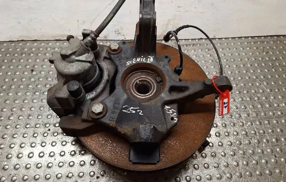 Front wheel hub spindle knuckle