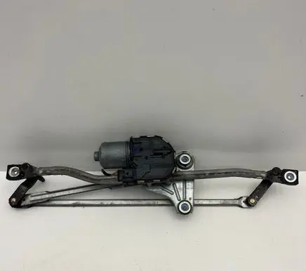 Front wiper linkage and motor