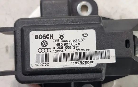 Volkswagen PASSAT B5.5 ESP acceleration yaw rate sensor 4B0907637A 0265005213