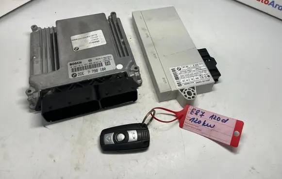 BMW 1 E81 E87 Engine ECU kit and lock set 0281012501 7798180 7808125