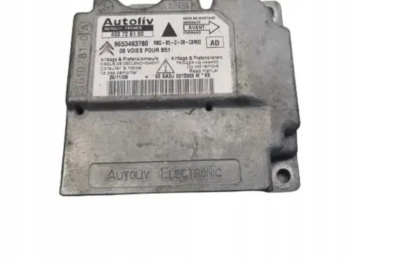 Citroen C4 I Airbag control unit/module 9653493780