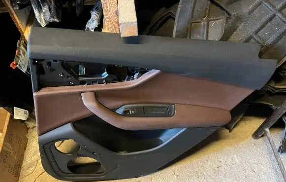 Rear door card panel trim