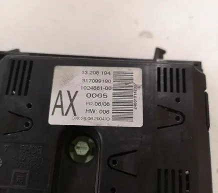 Opel Zafira B Screen/display/small screen 13208194 317099190 102486100