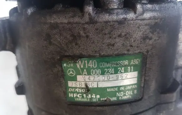 Mercedes-Benz ML W163 Air conditioning (A/C) compressor (pump) A0002342411 447200962