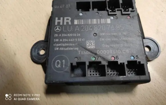 Mercedes-Benz C AMG W204 Door control unit/module A2048207685