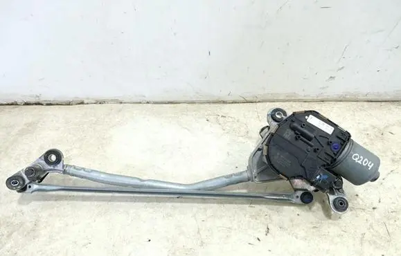 Front wiper linkage and motor