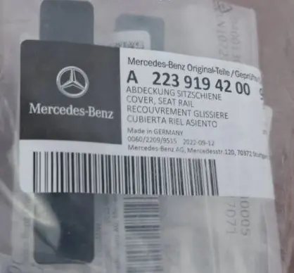 Mercedes-Benz S W223 Front driver seat rail trim A2239194200