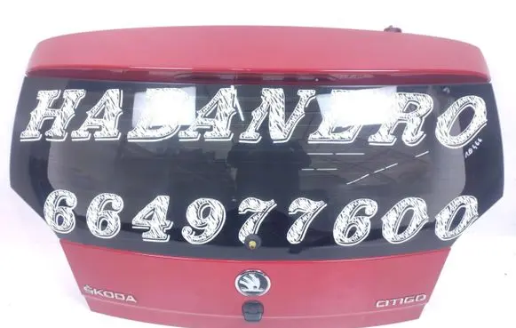 Skoda Citigo Tailgate/trunk/boot lid