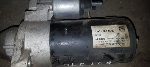 Mercedes-Benz E W212 Starter motor A6519064300 2015042505 0001139085