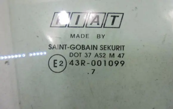 Fiat Bravo Rear door window glass 43R-001099