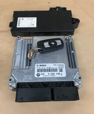 BMW 3 E90 E91 Engine ECU kit and lock set 8506438 030517090 0281016110