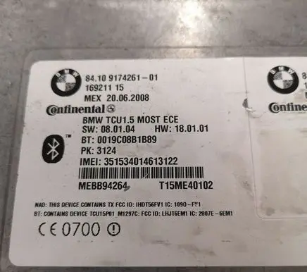 BMW 3 E90 E91 Bluetooth control unit module 8410917426101 16921115