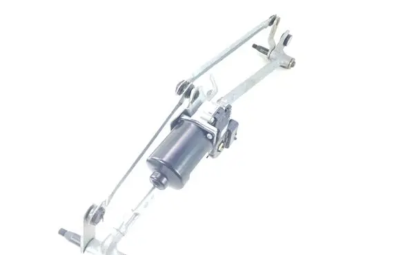 Front wiper linkage and motor