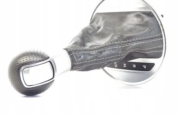Gear lever shifter trim leather/knob