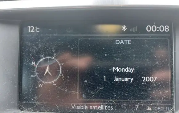 Citroen DS5 Screen/display/small screen 9666280780