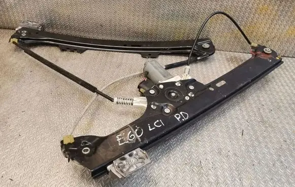 BMW 5 E60 E61 Front door window regulator with motor 7184384
