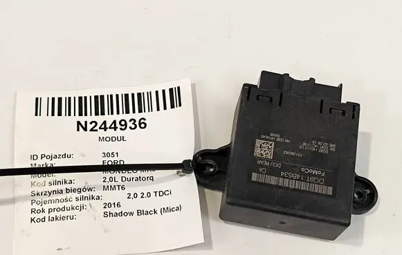 Ford Mondeo MK V Central body control module DG9T14B534CA