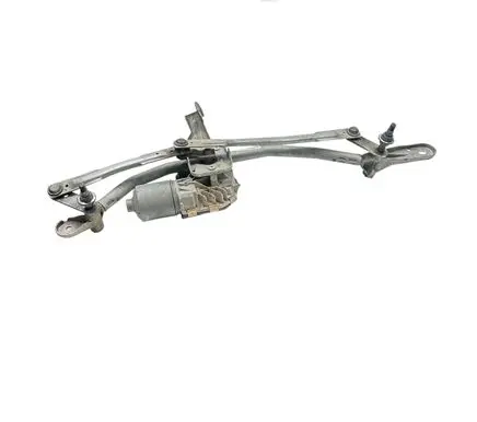 Front wiper linkage and motor