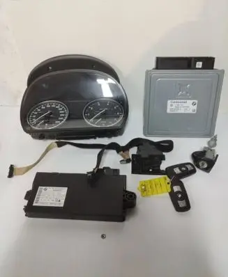 BMW 3 E90 E91 Engine ECU kit and lock set 9147226 7595179 5WK49513YBR