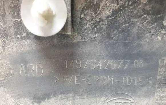 Peugeot Expert Sliding door trim (molding) 1497642077