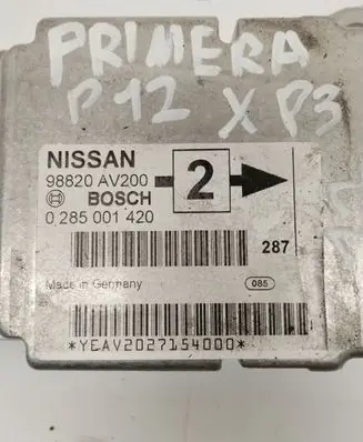 Nissan Primera Airbag control unit/module 0285001420