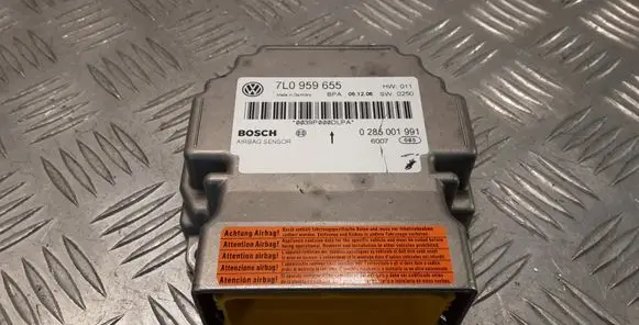 Volkswagen Touareg I Airbag control unit/module 7L0959655 0285001991