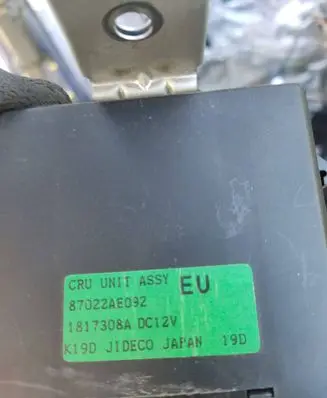 Subaru Legacy Other control units/modules 87022AE092 1817308A
