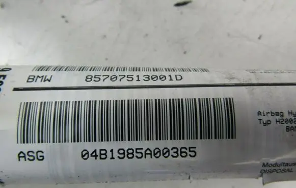 BMW X3 E83 Side airbag 85707513001D