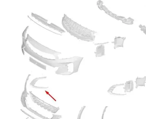 KIA Xceed Front bumper splitter molding 86566J7PA0